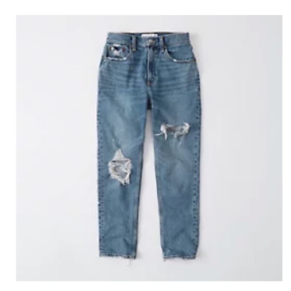 Abercrombie high rise mom jeans size 27